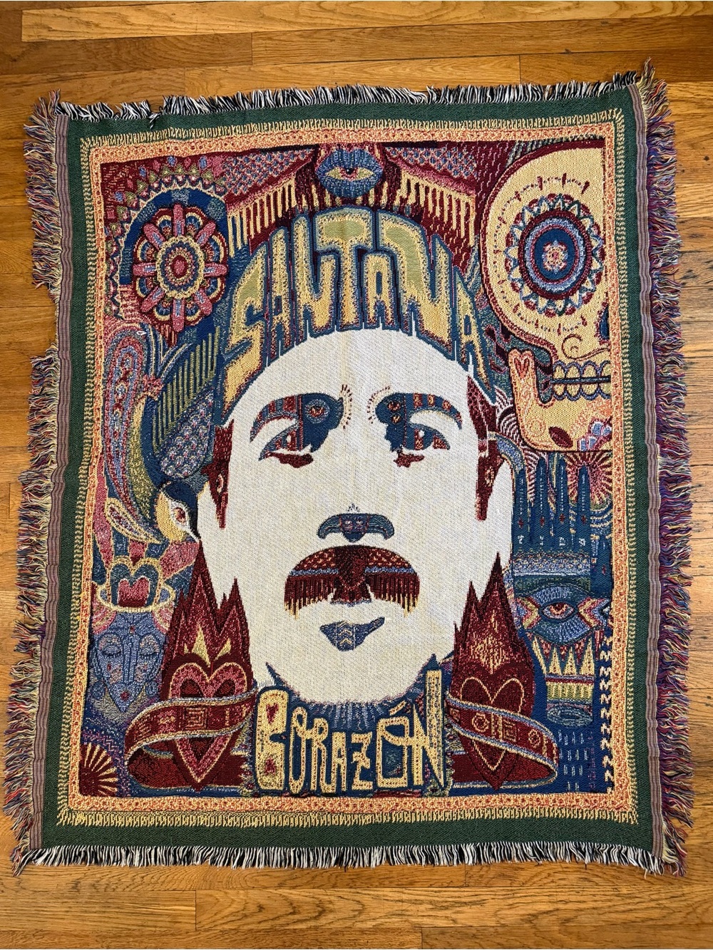 Carlos Santana "Corazon" Woven Throw Blanket